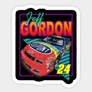 Jeff Gordon Retro Sticker